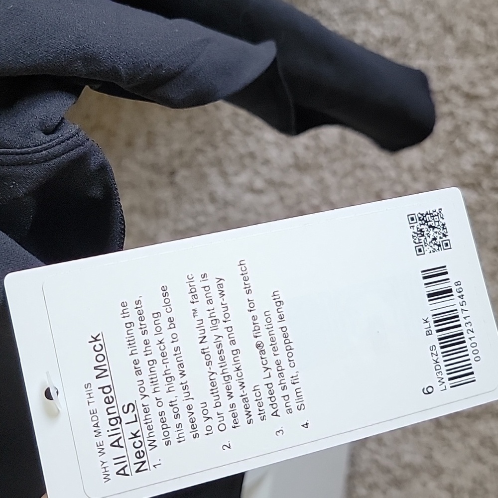 NWT Lululemon Align Mock Neck Long Sleeve - Picture 4 of 5